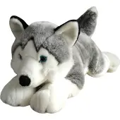 Dubi Riesiger Plüschhund Husky, 62 cm, weiches Kuscheltier, Plüschtier, Stofftier
