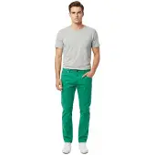 O46rn Herren Chino-Hose Regular Fit Klassische Stoffhose Freizeit Business-Chino 7551 Grün