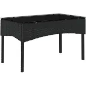 vidaXL Gartensofa-set 2 stk. Schwarz und Creme Poly-Rattan