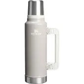 Stanley The Legendary Classic Bottle 1.5QT, Hammertone Ash 10-11347-0337 Thermosflasche mit Deckel und Becher, 1,4 L