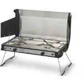 Primus - Camping-Kocher mit 2 Kochstellen - Tupike Stove II aus Holz - Grau