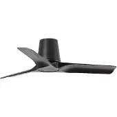 Faro Deckenventilator Hey S, schwarz, DC-Motor, leise, Ø 90 cm S, schwarz, für Wohn- / Esszimmer, Kunststoff, Modern