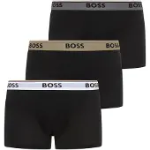 BOSS für Herren. 50554693 Set aus drei schwarzen Power Boxershorts (L), Heimtextilien, Polyester