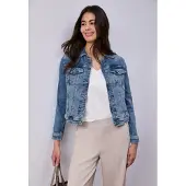 Street One Jeansjacke ohne Kapuze in Denim-Optik