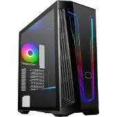 Cooler Master MasterBox 540, Desktop, PC, Schwarz, Transparent, ATX, EATX, micro ATX, Mini-ITX, Netz, Kunststoff, Stahl, Gehärtetes Glas, Blau, Grün, Rot