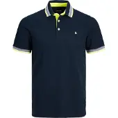 Jack & Jones Herren + Fit Polo Shirt Kurzarm Pique Hemd JJEPAULOS Big Size |
