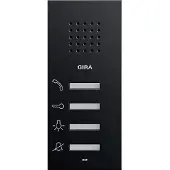 Gira Audio-Haustelefon 1250005 AP System 55 schwarz - Schwarz (1250005)