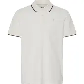 Blend Kurzarm Poloshirt Knopfverschluss Rundhals Sticklogo Größe: M