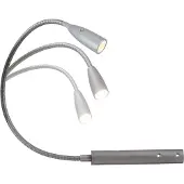 Heitronic Berta 27745 LED bedside light LED (monochrome) Built-in LED 1.5 W Warm white Silver