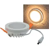 Chilitec 6-W-LED-Einbaustrahler rund mit LED-Lichtstreifen, IP44, weiß