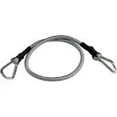 Windhager Seilhaken "Expanderseil inkl. Karabinerhaken, 4 Stk., elastisches Spannseil" zur Transportsicherung und fixieren von Sonnensegel, 70 cm