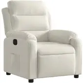 vidaXL Relaxsessel Creme Samt