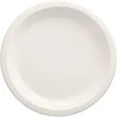 Papstar Teller, Zuckerrohr "pure" ungeteilt Ø 23 cm, 2 cm weiß, 10 x 50 Stück 500 Stück