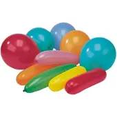 Papstar Luftballons farbig sortiert "verschiedene Formen", 15 x 20 Stück 300 Stück