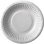 Papstar Pappschalen rund Ø 19 cm · 3 cm weiß, 15 x 12 Stück
