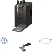 Ich-zapfe Komplett Set - Zapfanlage, Bierzapfanlage JET 30K Bierkoffer mit Luftpumpe Durchlaufkühler 1-leitig Trockenkühler, bis zu 35 Liter/h, ohne