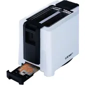 Cloer 3531 Full-Size Toaster für 2 XXL Scheiben, mit integriertem Brötchenaufsatz, stufenlosem Bräunungsgrad, Toast-Check-, Auftau- & Wiederaufwärmfunktion und Nachhebevorrichtung, weiß, 900 W