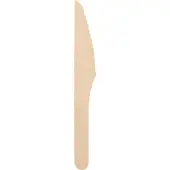 Papstar 1000 Messer Holz, gewachst 16,5 cm (89118, 10x100 Stück)