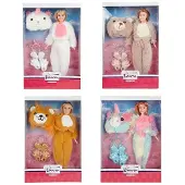 Toi-Toys Teenagerpuppe Lauren Onesie - Plüschpuppe 30 cm mehrfarbig