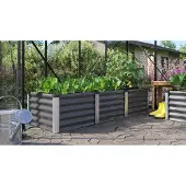 Vitavia Vitavia, Hochbeet "Linus IN & OUT 401 S", granit/ alu eloxiert, S