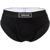 Versace Tex Ribbed Cotton Brief