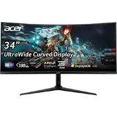 Acer XZ342CUV3 34 Zoll UWQHD Gaming Monitor 1 ms Reaktionszeit 180 Hz