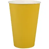 Papstar 300 Pappbecher 0,2 l gelb Kaltgetränk Becher