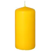 Starpak Stumpenkerze Ø 50 mm, 100 mm goldgelb