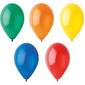 Papstar 120 Luftballons Ø 25 cm farbig sortiert Crystal