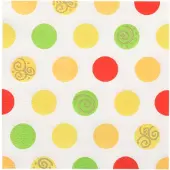 Papstar Servietten, 3-lagig 1/4-Falz 33 cm x 33 cm "Balls" 200 Stück