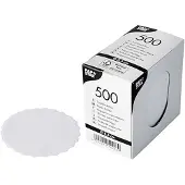 Papstar 10000 Tropfdeckchen rund Ø 8,5 cm weiss