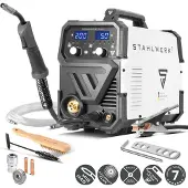 Stahlwerk Schutzgasschweißgerät MIG/MAG 200 ST – IGBT-Inverter mit 200 A und synergischem Drahtvorschub, FLUX, Lift-TIG & MMA funktionsfähig