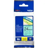 Brother Schriftbandkassette TZe-751, 24 mm, grün/schwarz