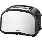 Tristar BR-1022 Toaster, 2 Scheibe(n), Schwarz, Edelstahl, Edelstahl, 800 W, 1,4 kg, 108 Stück(e)