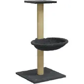 Syfax Kratzbaum mit Sisal-Kratzsäule Dunkelgrau 74 cm