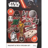 Pyramid Star Wars Magnet & Tech Sticker Set – Coole Magnete und Sticker für Smartphone, Laptop & Kühlschrank, Original Disney Fanartikel