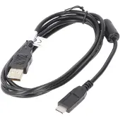 AccuCell USB-Verbindungskabel passend für die Panasonic Lumix DMC-FT1, DMC-FT2, DMC-FZ38, DMC-GH1, DMC-TZ6, DMC-TZ7, DMC-TZ10