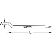 Ks Tools BRONZEplus Montiereisen 600 mm - 963.9779