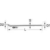 Ks Tools EDELSTAHL Nageleisen 750 mm - 964.3208