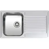 Reginox R24065 Spüle CENTURIO L10-CC Edelstahl poliert ohne Überlauf / Clean & Care / Auflagespüle / Flächenbündig / Unterbau