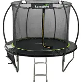 Lean Sport Max 10ft Trampolin Schwarz und Grün