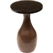 KAWOLA Beistelltisch MOKKA S Glas kupfer