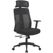 Novel Drehstuhl MALU Schwarz Mesh-Netzbezug höhenverstellbar 140 kg 62x61x122 cm