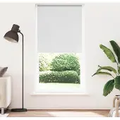 vidaXL Verdunkelungsrollo Weiß 110x210 cm Stoffbreite 105,7 cm