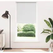 vidaXL Verdunkelungsrollo Weiß 90x210cm Stoffbreite 85,7 cm Polyester