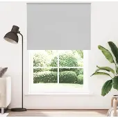 vidaXL Verdunkelungsrollo Hellgrau 160x210cm Stoffbreite 156,6cm