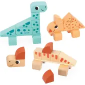 Janod Cubikosaurus Dinosaurier zum Bauen