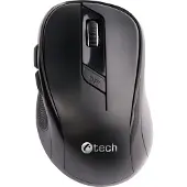 C-TECH Maus WLM-02/Ergonomisch/Optisch/Rechtshänder/1 600 DPI/Kabellos USB/Schwarz