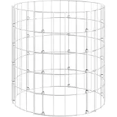 vidaXL Gabionen-Säule Rund Verzinkter Stahl Ø50x50 cm