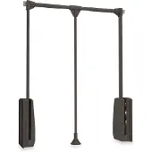 Emuca Closet Hang 600-830 Mm Faltbarer Kleiderbügel Silber Silber One Size